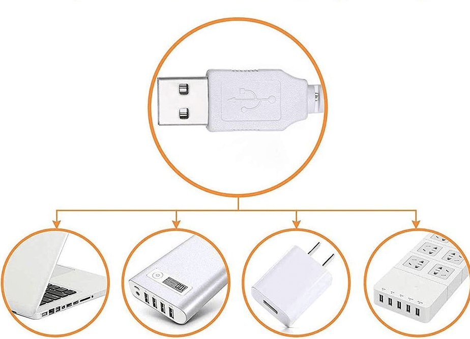 Захранване с USB кабел