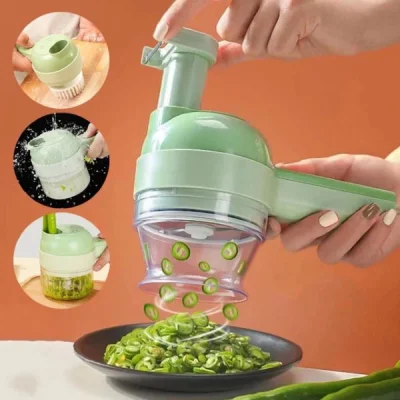 Безжична Електрическа Машина за Рязане на Зеленчуци 4 в 1 ROTOCHOP®