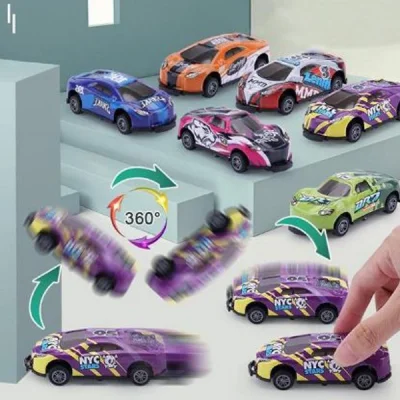 Иновативна Играчка RACEHOP® - Скачащи Колички за Невероятни Каскади! (4 БР.) 🏎️