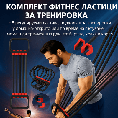 Комплект Фитнес Ластици За Тренировка – POWERBANDZ®