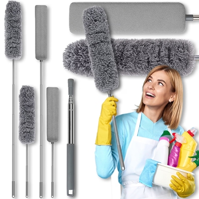Телескопична Микрофибърна Четка За Мокро и Сухо Почистване 4в1 - DUSTWAND®