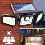Тристранна Соларна Лампа Със Сензор За Движение - SENSBEAM®, tristranna solarna lampa sas senzor za dvijenie sensbeam