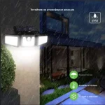 Тристранна Соларна Лампа Със Сензор За Движение - SENSBEAM®, tristranna solarna lampa sas senzor za dvijenie sensbeam