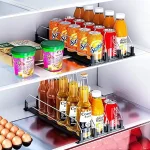 Органайзер За Хладилник с Автоматично Плъзгане - DRINZER®, organaizer za hladilnik s avtomatichno plazgane drinzer