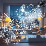 LED Прожектор Със Снежинки - WINTERGLOW®, led projektor sas snejinki winterglow