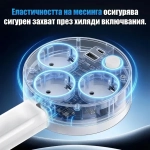 Сгъваем Разклонител с 3 Контакта и 2 USB Порта – FLEXSOCKET®, sgavaem razklonitel s 3 kontakta i 2 usb porta flexsocket